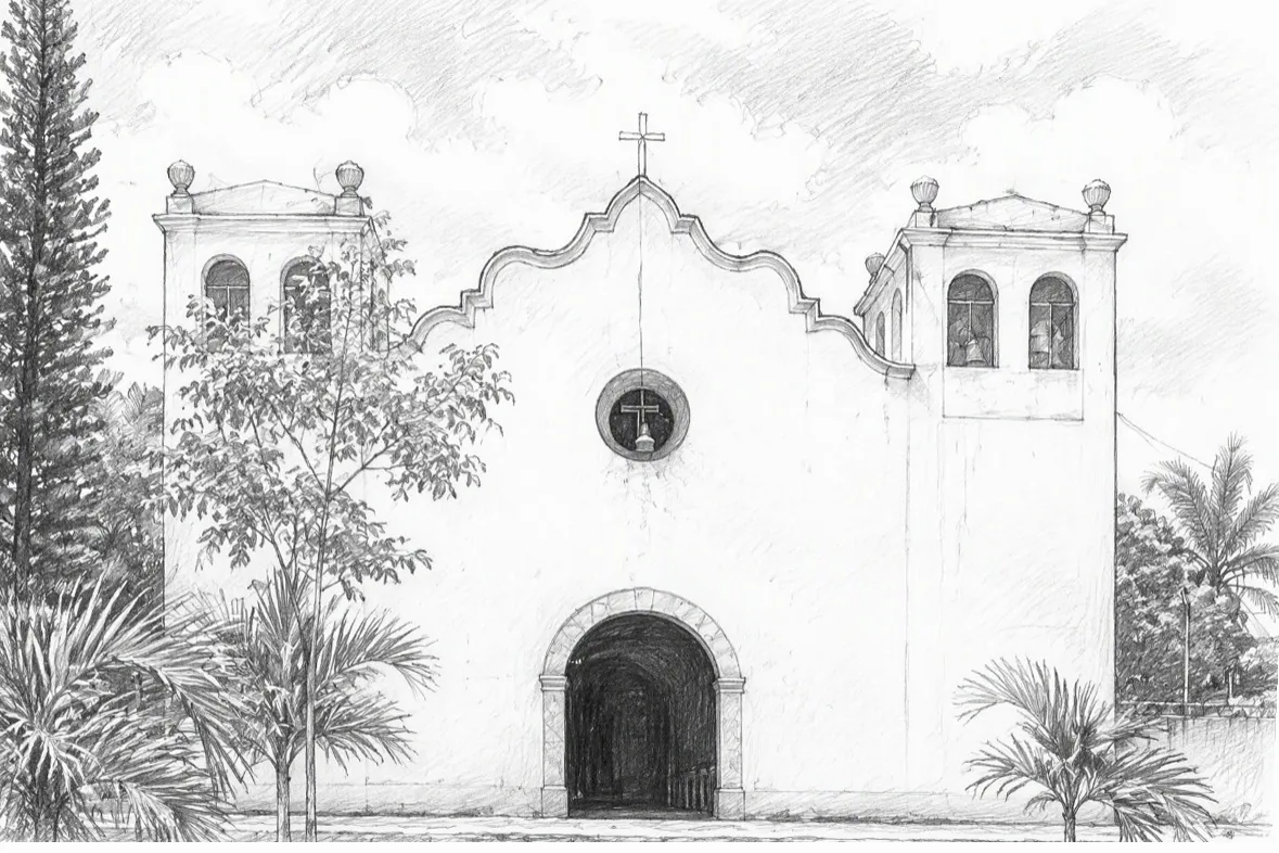 Ilustración de la iglesia